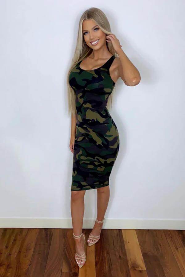 Camouflage Dress For Women