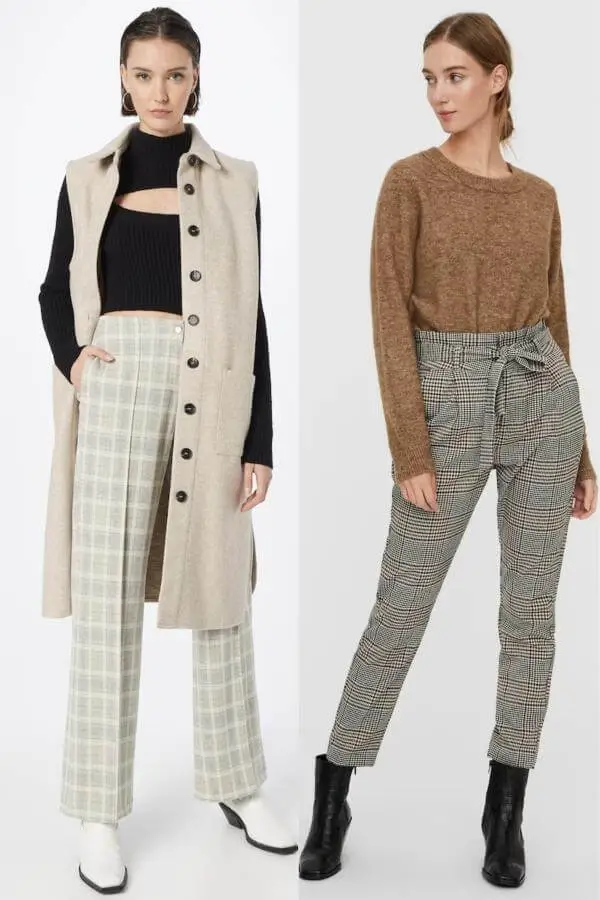 Plaid Pants Outfit Casual