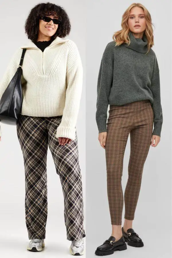 Plaid Pants Outfit Fall