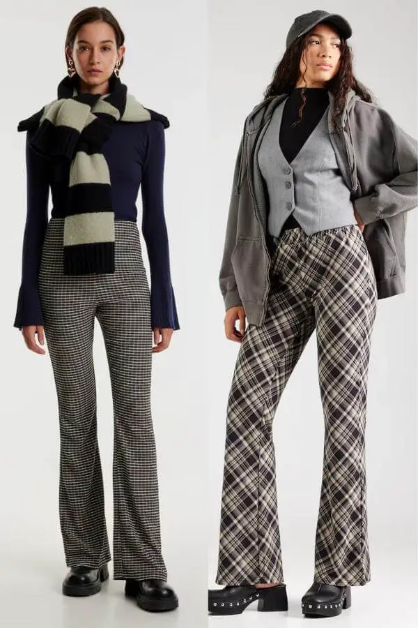 Plaid Pants Outfit Winter