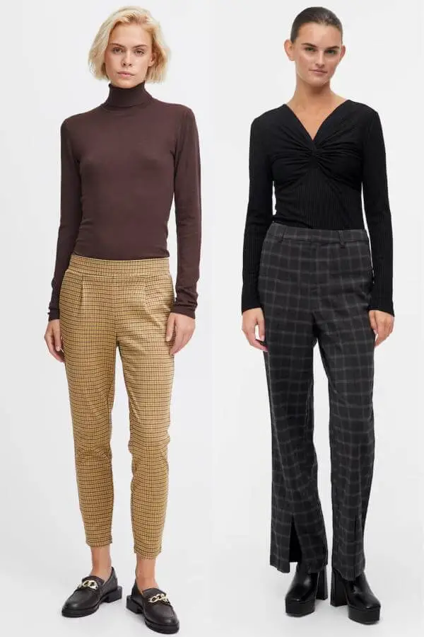 Plaid Pants Outfit Work