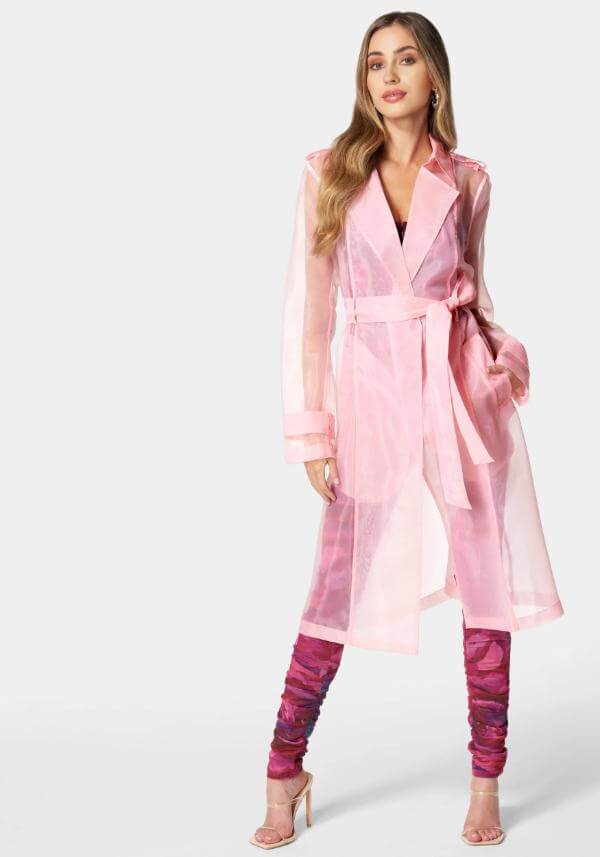 Sheer Trench Coat