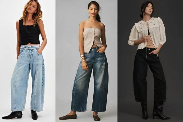 Styling Barrel Leg Jeans 