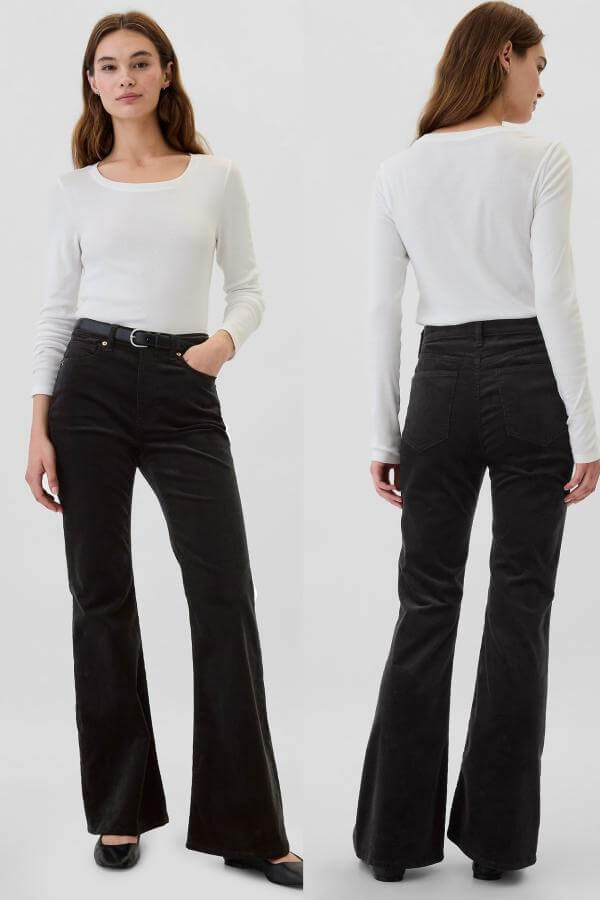 Black Corduroy Pants Outfit