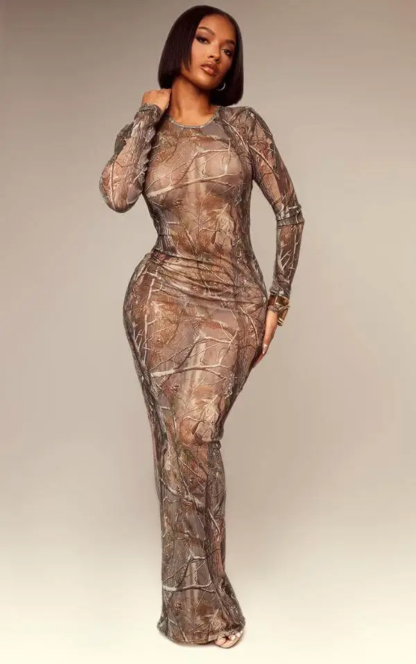 Camo Evening Dress