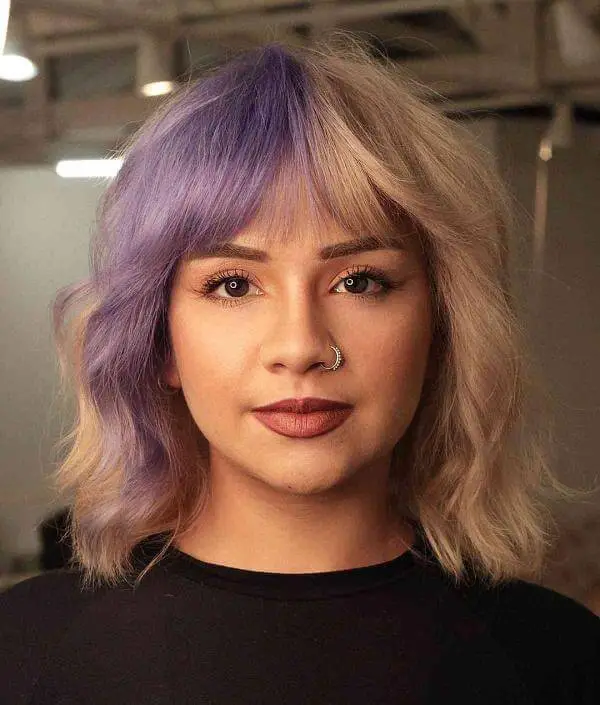 Color Block Short Hair