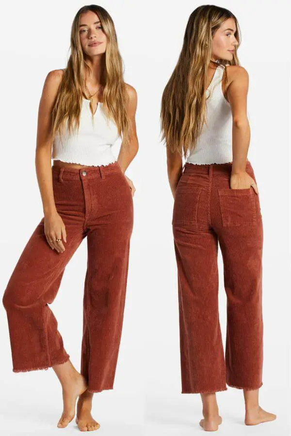 Corduroy Pants Outfit Summer