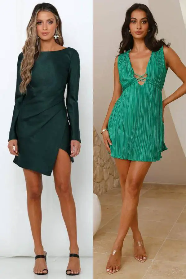 Green Hoco Dresses