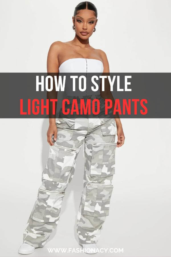 How to Style Light Camo Pants