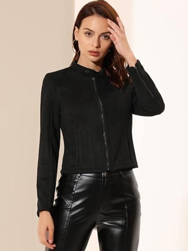 How to Wear Black Suede Jacket
