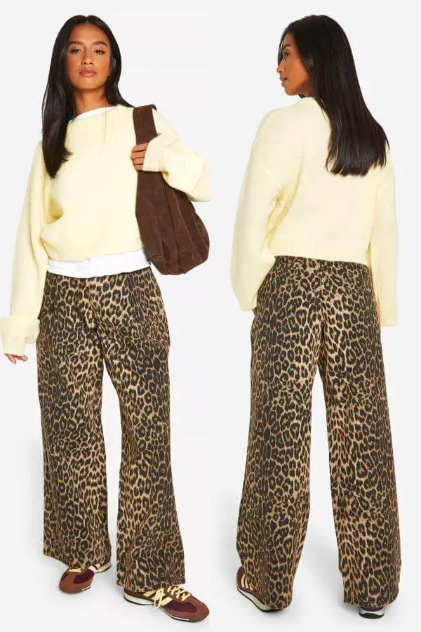 Leopard Print Jeans
