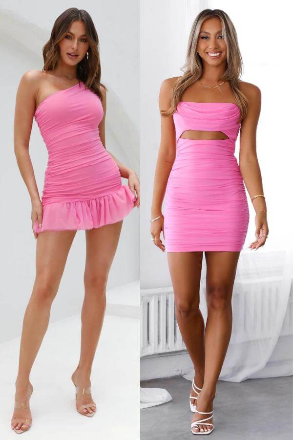 Pink Hoco Dresses