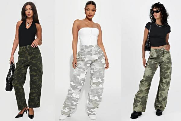 Styling Camo Pants Women Outfit