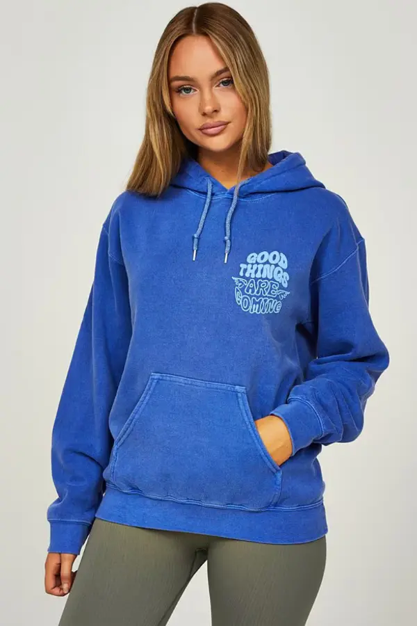 Blue Hoodie Outfit Women