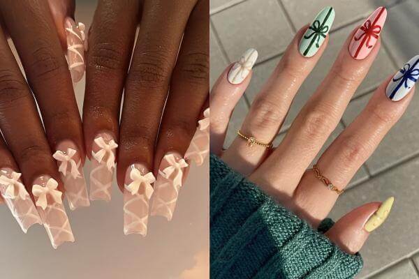 Bow Nail Designs Ideas
