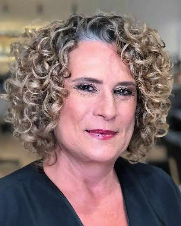 Curly Hair 60 Year Old Women