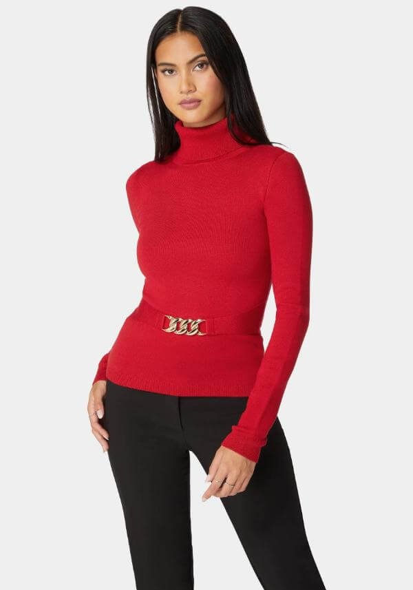 Cute Turtle Neck Sweater Female