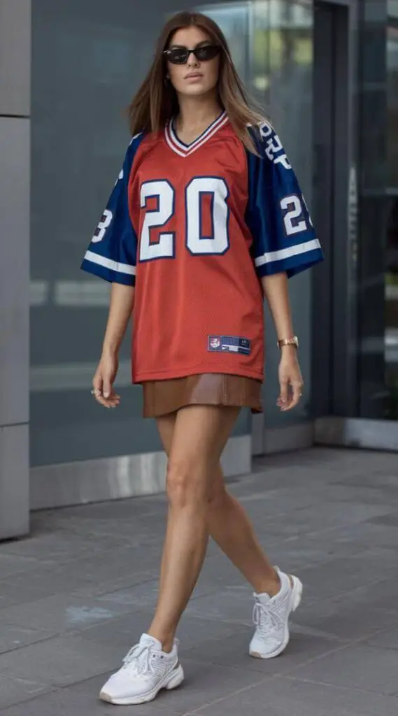 Football Jersey With Skirt Outfit