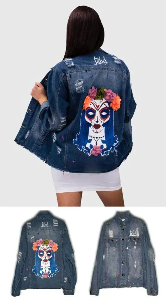 Hand Painted Denim Jacket Design