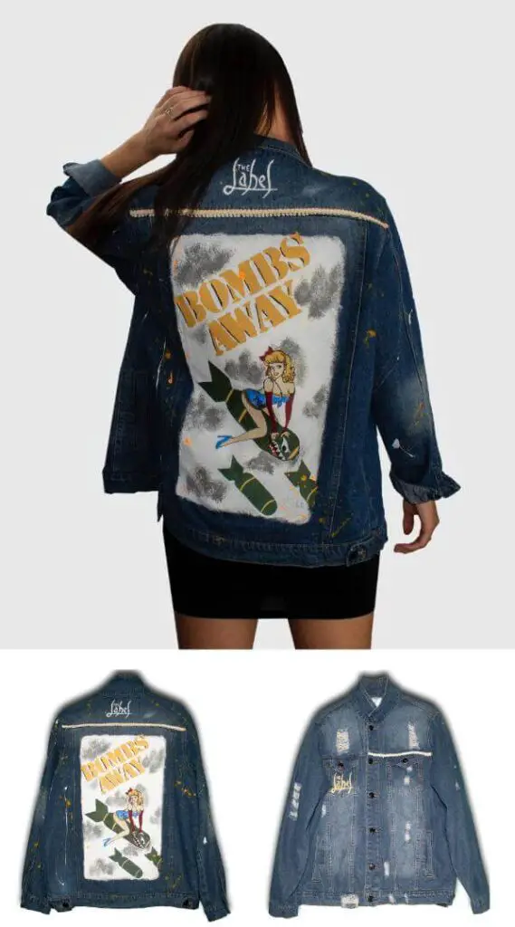 Hand Painted Denim Jacket Women