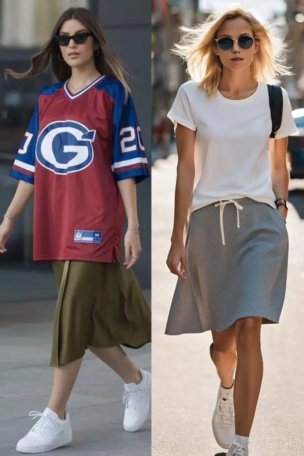 Jersey With Skirt Outfit Ideas