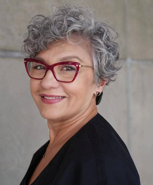 Short Curly Hair Women Over 60
