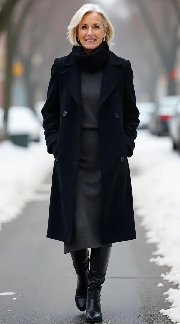 Winter Outfits 60 Year Old Woman