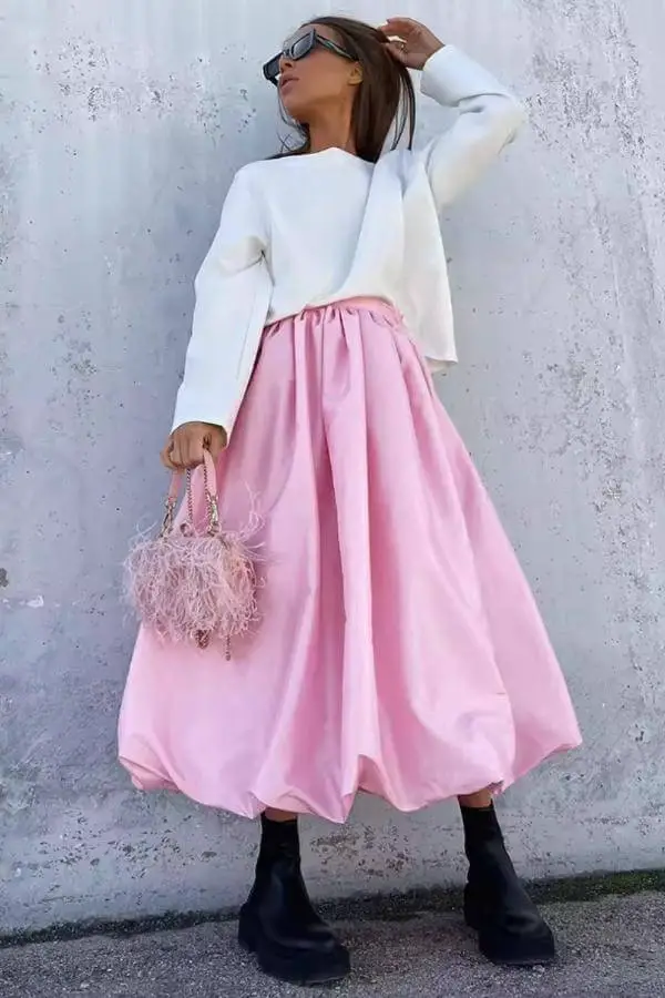 Balloon Skirt Outfit