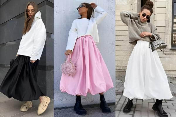 Balloon Skirt Outfits