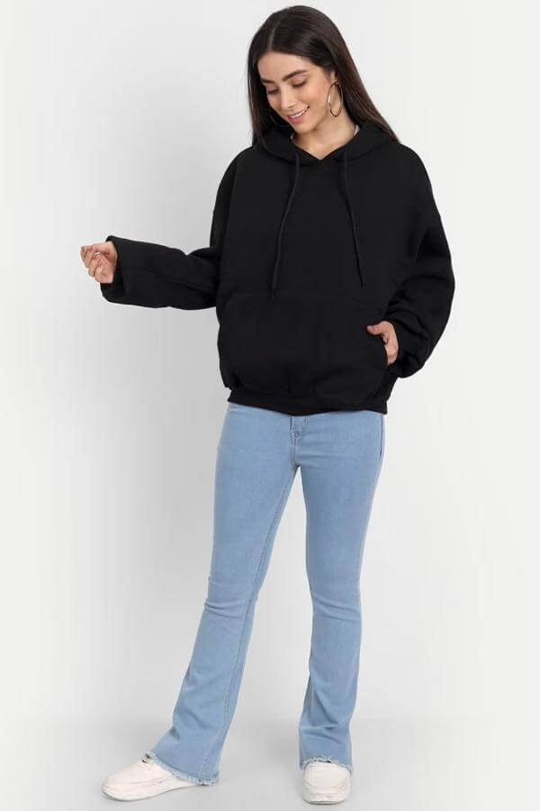 Black Hoodie With Jeans