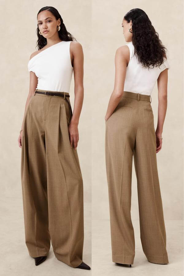 Brown Wool Pants Outfit