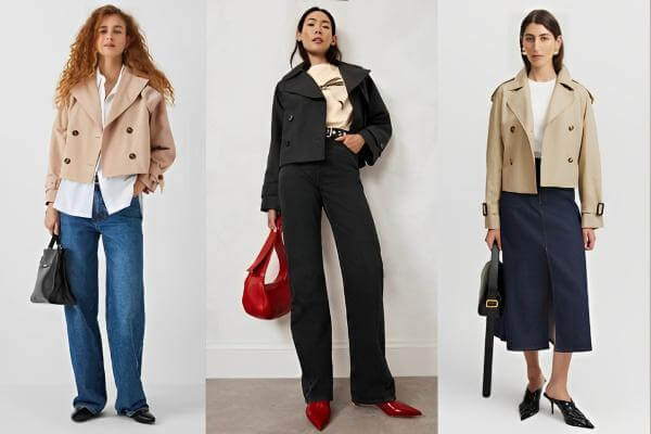 Cropped Trench Coat Outfit Ideas