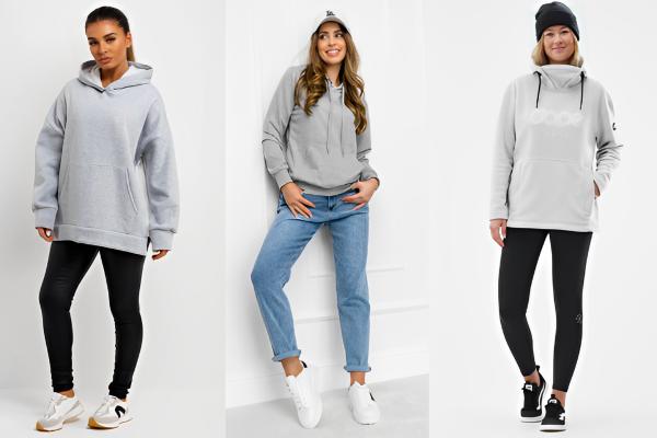 Gray Hoodie Outfit Ideas