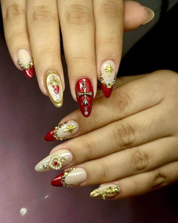 Greek Goddess Nails Art