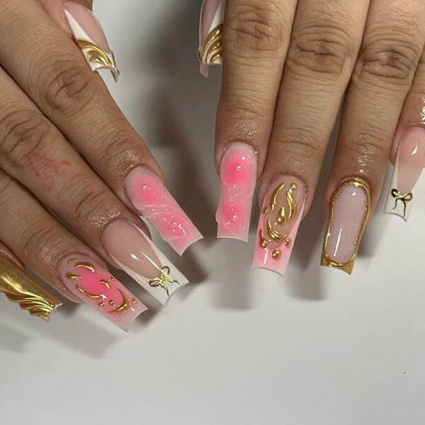 Greek Goddess Nails Square