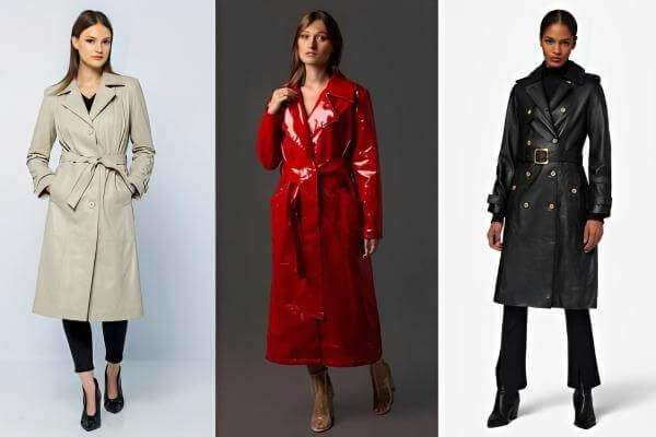Leather Trench Coat Outfit Ideas