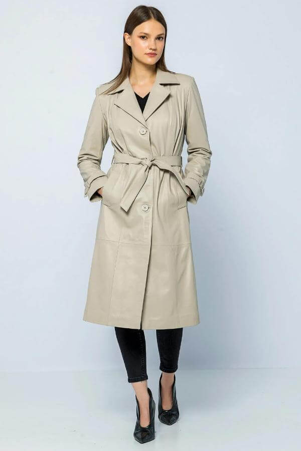 Leather Trench Coat Outfit