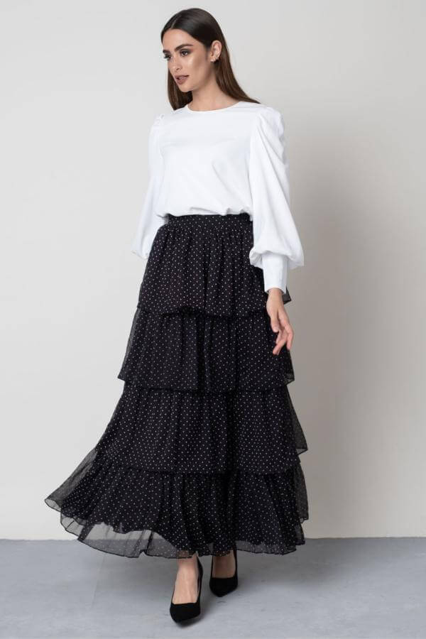 Long Layered Skirt Outfit Ideas