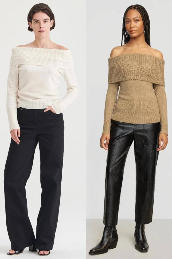 Off The Shoulder Sweater Outfit