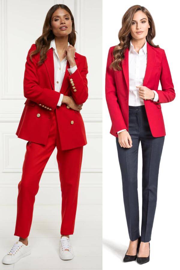Red Blazer Outfit