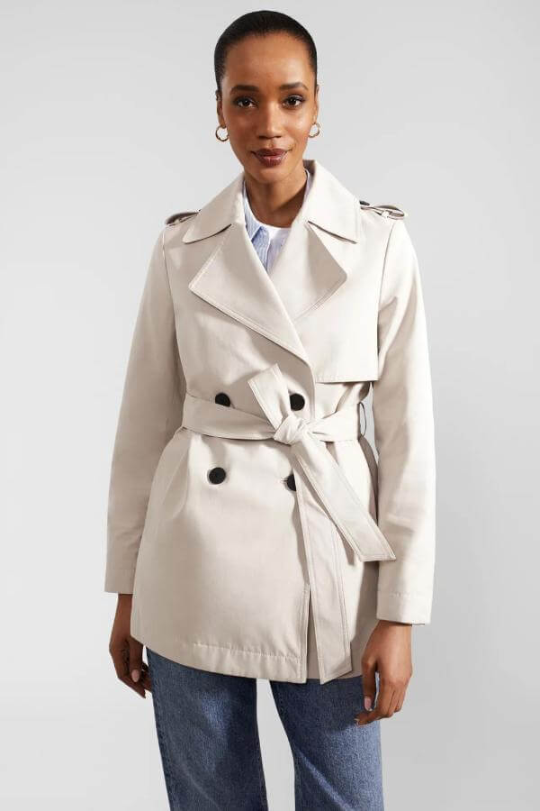 Short Trench Coat Outfit 2024