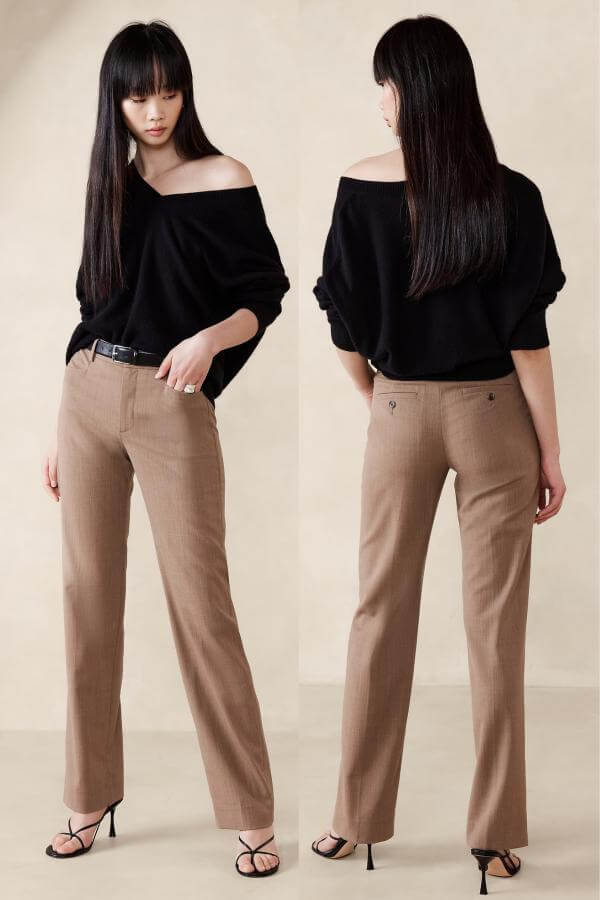 Tan Wool Pants Outfit