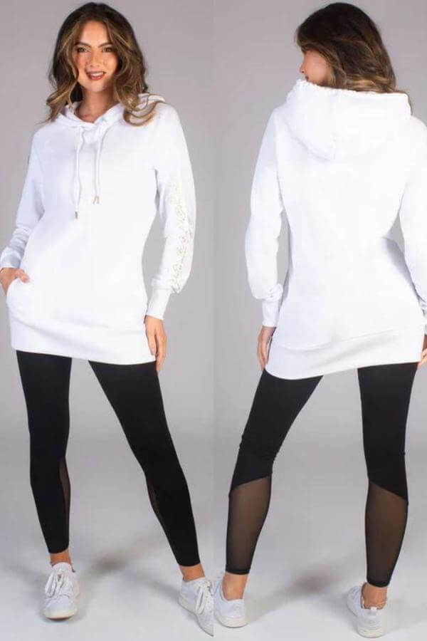 White Hoodie Outfit