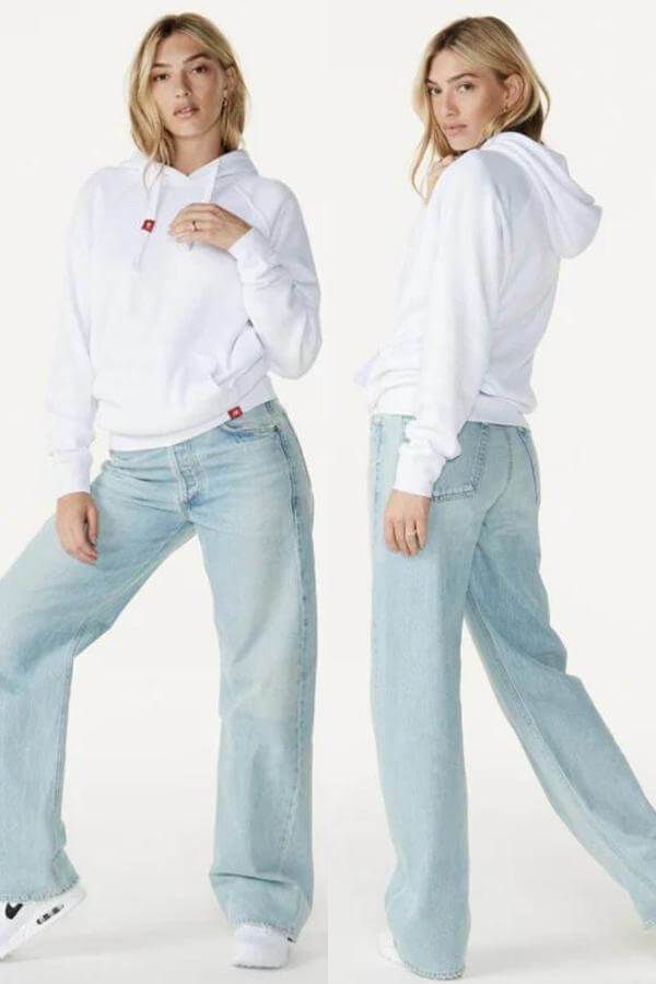 White Hoodie With Jeans
