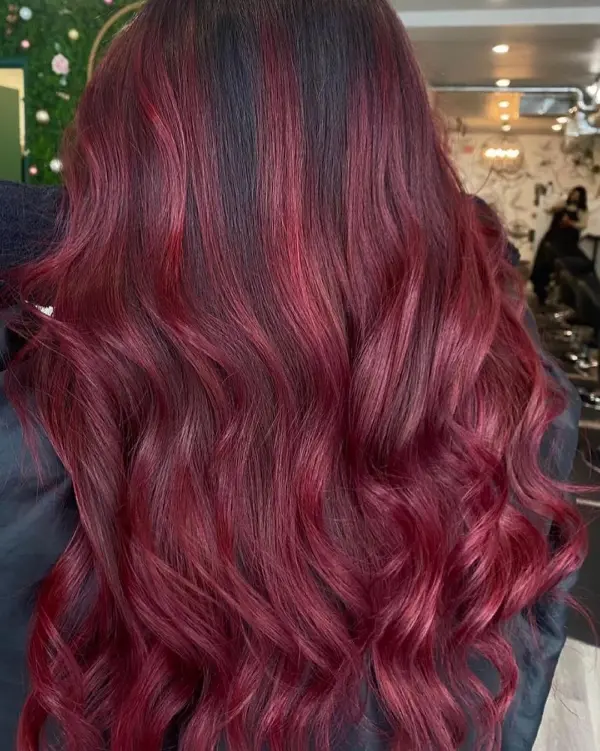 Dark Raspberry Hair Color
