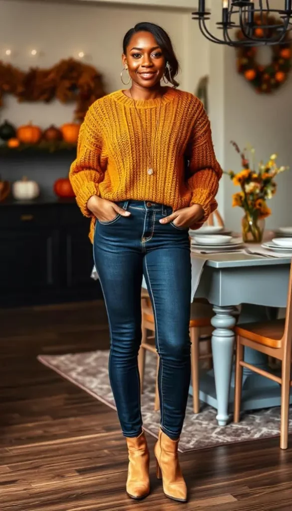 Thanksgiving Casual Outfit Black Women