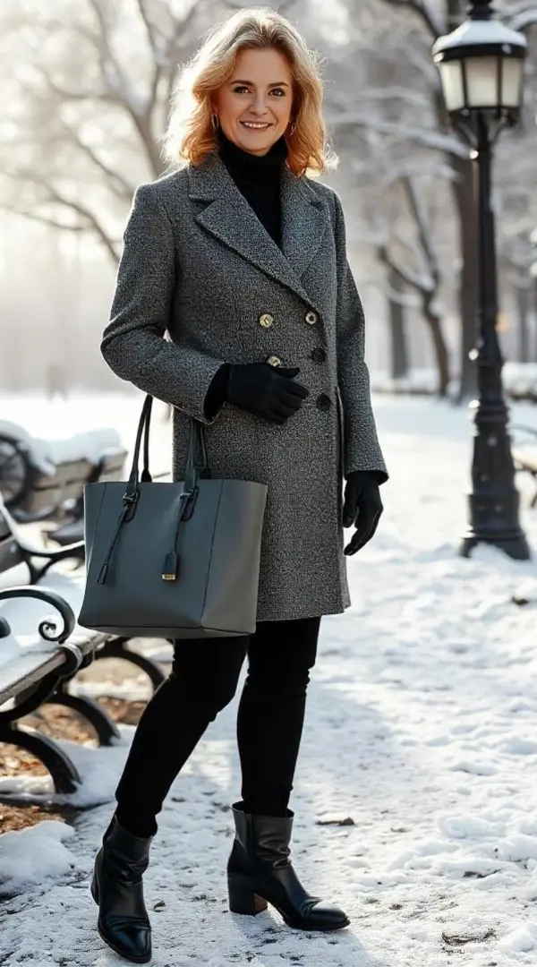 Winter Outfit Ideas 50 Year Old Woman