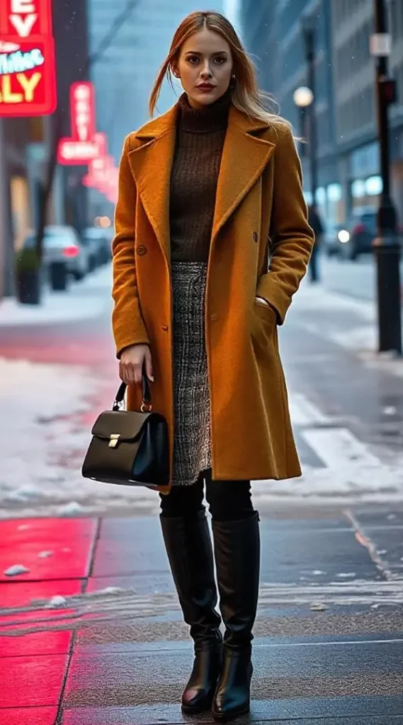 Winter Skirt Outfit
