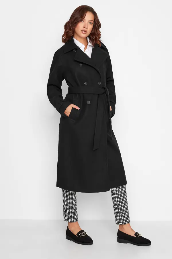Black Trench Coat Outfit