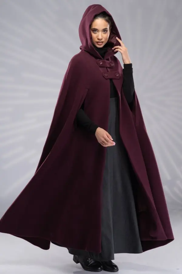 Long Wool Cloak Coat